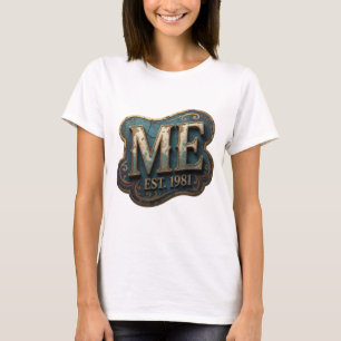 Camiseta Ouro Cativante ME EST 1981 Design Ousado