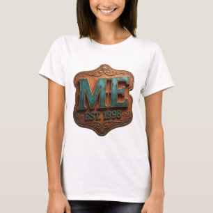 Camiseta Ouro Cativante ME EST 1998 Design de Texto