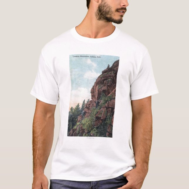 Camiseta Ouro, Colorado - Mountain View da vigia (Frente)