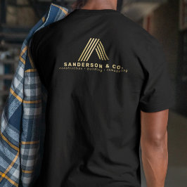 Camiseta Ouro construtores construção funcionários equipe p