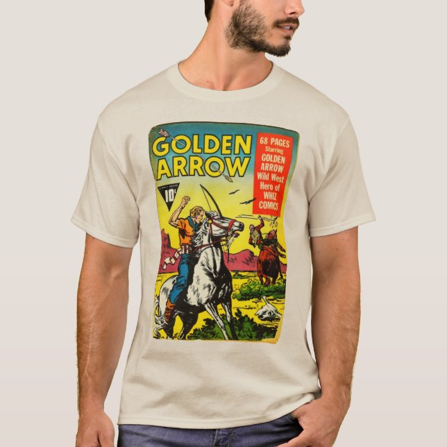 Camiseta Ouro da década de 1950 Histórias em quadr (Frente)