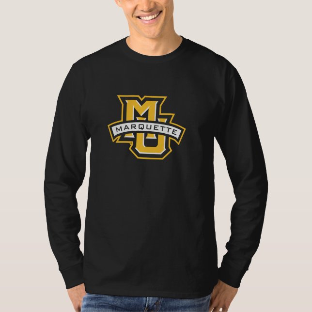 Camiseta Ouro da Universidade Marquette Eagles Tradicional (Frente)