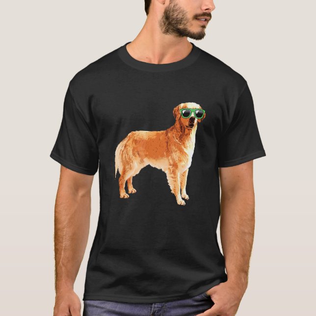 Camiseta Ouro De Amor Cachorro De Retriever Cachorro (Frente)