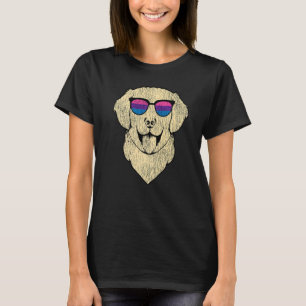 Camiseta Ouro de Bandeira do Bi Pride Bissexual Retriever L