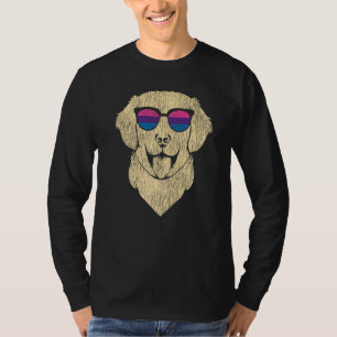 Camiseta Ouro de Bandeira do Bi Pride Bissexual Retriever L