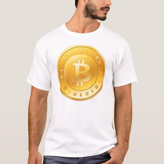 Camiseta Ouro de Bitcoin (Frente)
