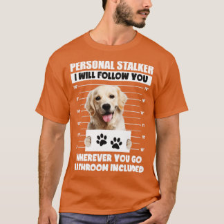 Camiseta Ouro de Cachorro do Agente Pessoal Labrador Retrie