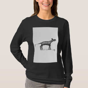 Camiseta Ouro De Cães Labrador Retriever Scribble Leash Tra