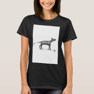 Camiseta Ouro De Cães Labrador Retriever Scribble Leash Tra