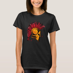 Camiseta Ouro de capacete espartano Sparta Gladiator Gym