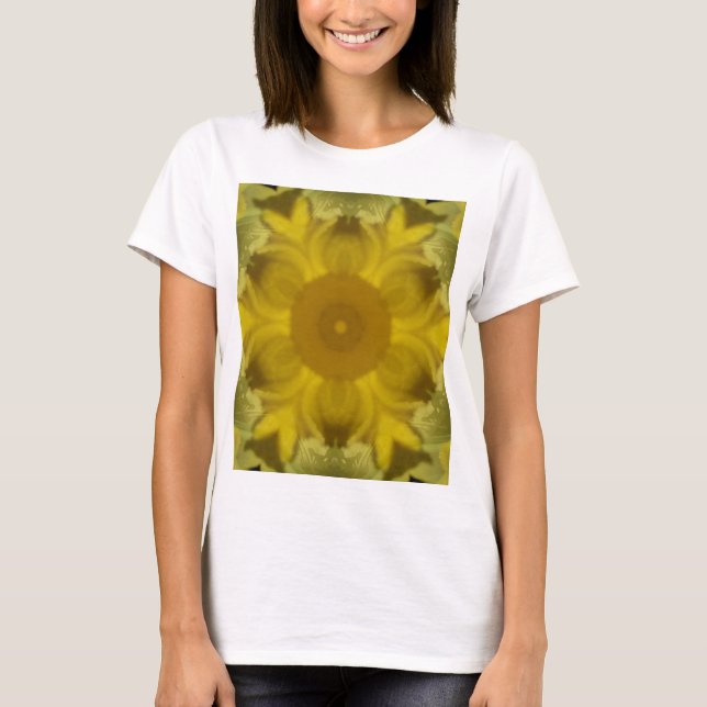 Camiseta Ouro de Intermitência da Flor Sunshine (Frente)