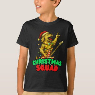 Camiseta Ouro de Natal - Cão de Retriever Jogando Guita