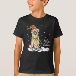 Camiseta Ouro de Natal para o Retriever com o Gift Engraçad