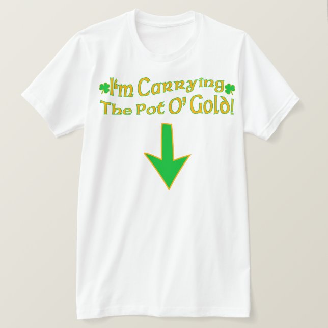 Camiseta Ouro de O do pote (Frente do Design)