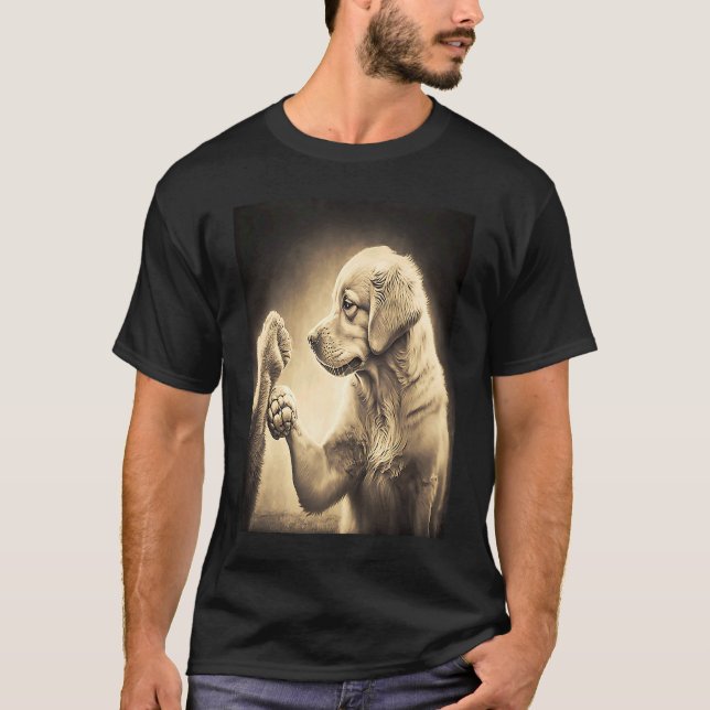 Camiseta Ouro de Pai de cães mais velho (Frente)