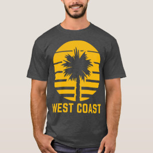 Camiseta Ouro de Palma Amarelo da Costa Oeste da Califórnia