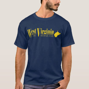 Camiseta Ouro de West Virginia