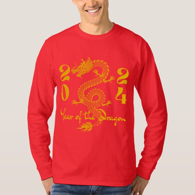 Camiseta Ouro do Ano do Dragão (Frente)