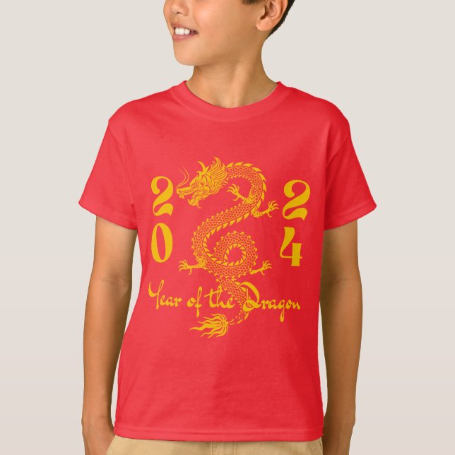 Camiseta Ouro do Ano do Dragão (Frente)