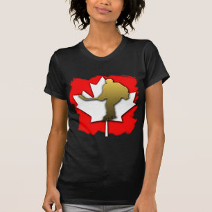 Camiseta Ouro do hóquei de Canadá