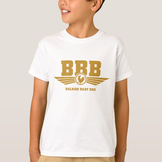 Camiseta Ouro do logotipo de BBB (Frente)