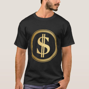 Camiseta Ouro Dollar Sign D.o.g., 4 De Julho Trump 47 R