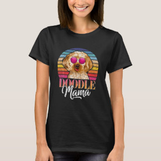 Camiseta Ouro Doodle Mama Cachorro Cachorro Cachorro Cachor