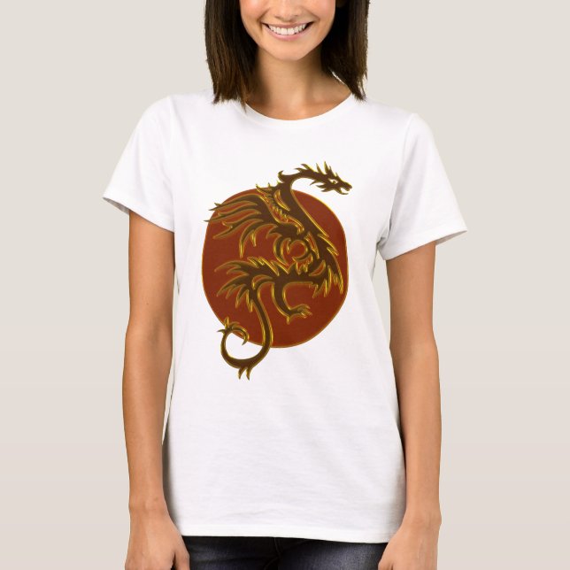 Camiseta Ouro Dragon Sun (Frente)