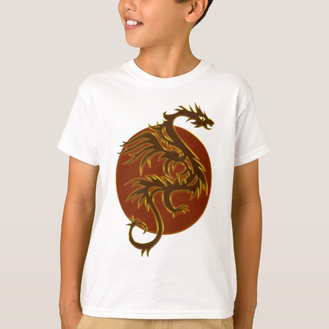 Camiseta Ouro Dragon Sun (Frente)