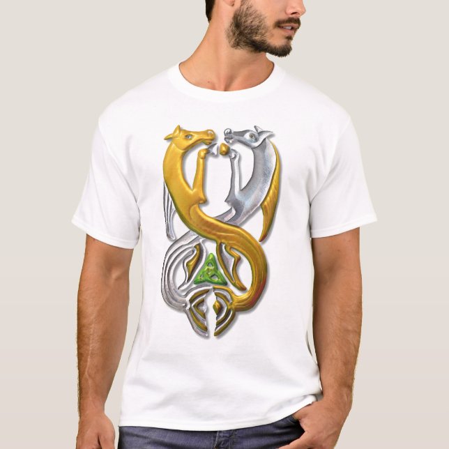 Camiseta Ouro e prata Kelpie (Frente)