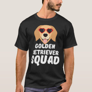 Camiseta Ouro Engraçado Retriever Esquadrão Branco Bonito A