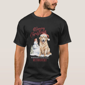 Camiseta Ouro Engraçado Retriever Natal Goldie Lover Owne