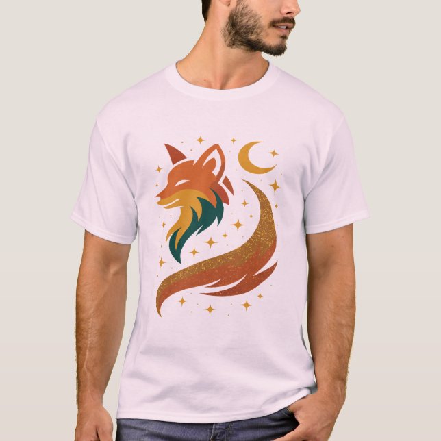 Camiseta Ouro - Espinho de Cauda Cósmica - Design (Frente)