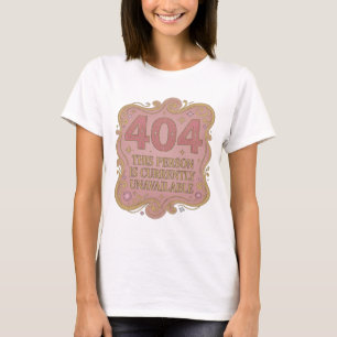 Camiseta Ouro ESTA PESSOA NÃO ESTÁ DISPONÍVEL NO MOMENTO