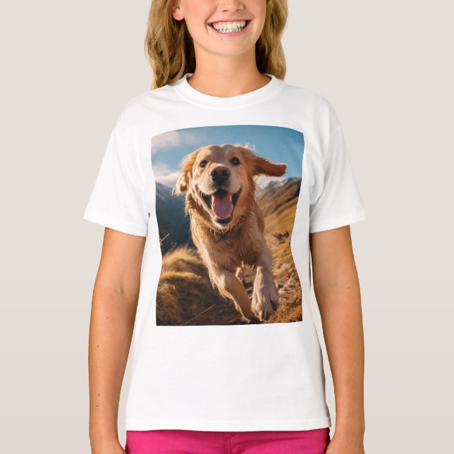 Camiseta Ouro Feliz em Execução (Frente)