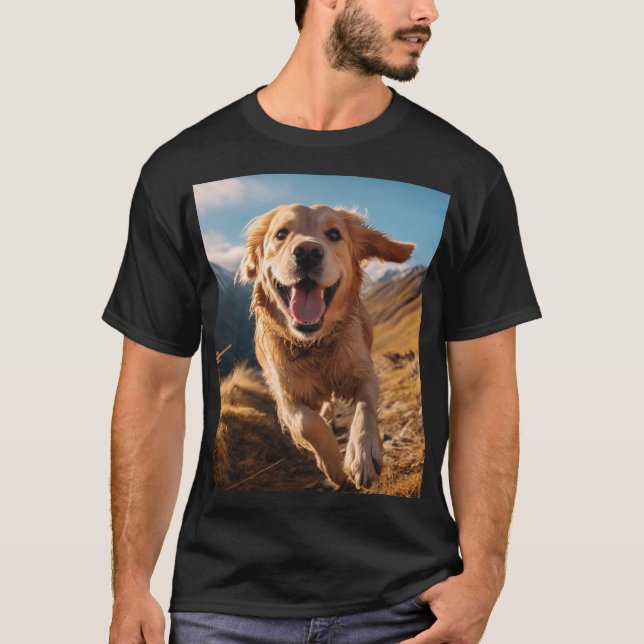Camiseta Ouro Feliz em Execução (Frente)