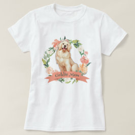 Camiseta Ouro Floral Bonito - Mãe