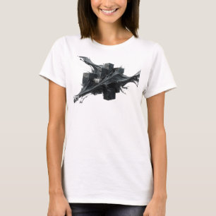 Camiseta Ouro Fresco Cubos Abstratos Designer Gráfico