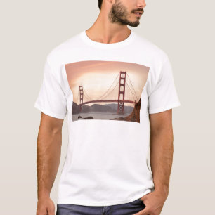 Camiseta Ouro Gate Bridge San Francisco Califórnia EUA