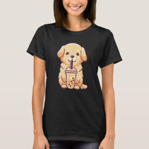 Camiseta Ouro Gelado Retriever Cachorro Bebida Bolha Leite 