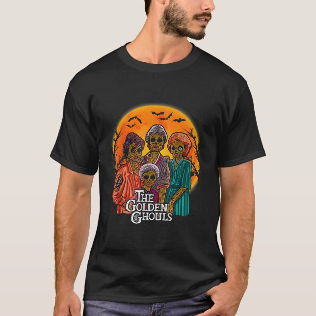 Camiseta Ouro Ghouls Halloween (Frente)