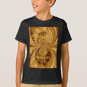 Camiseta Ouro Giraffe Art
