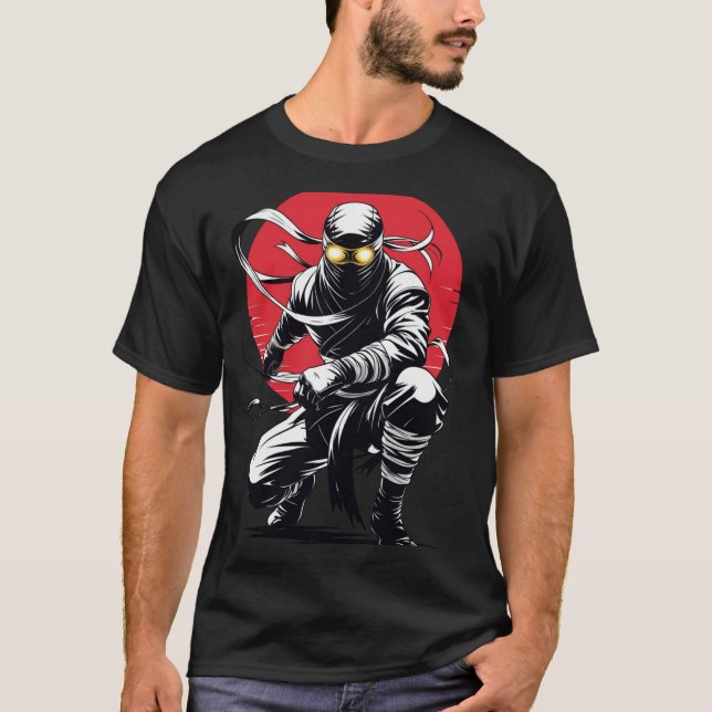 Camiseta Ouro Goggles Ninja T-Shirt (Frente)