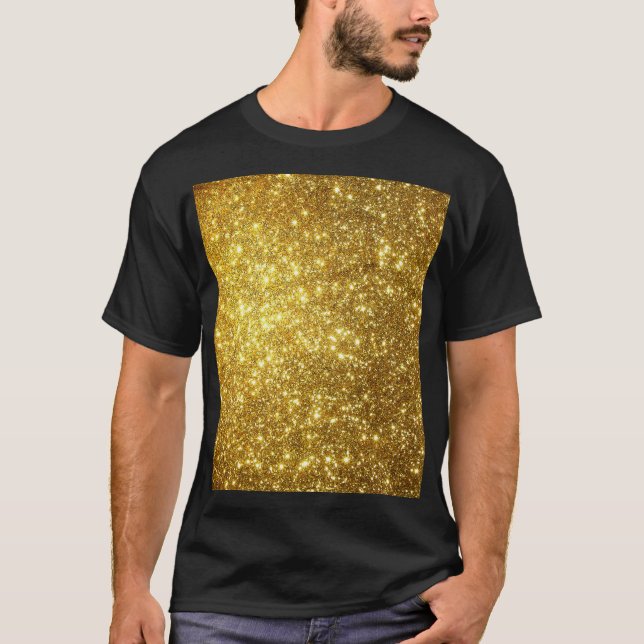 Camiseta Ouro grunge, ilustração de raster de alta resoluçã (Frente)