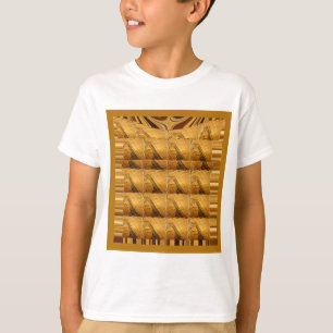 Camiseta Ouro Infinito Girafa Animal Motif Art Impressão