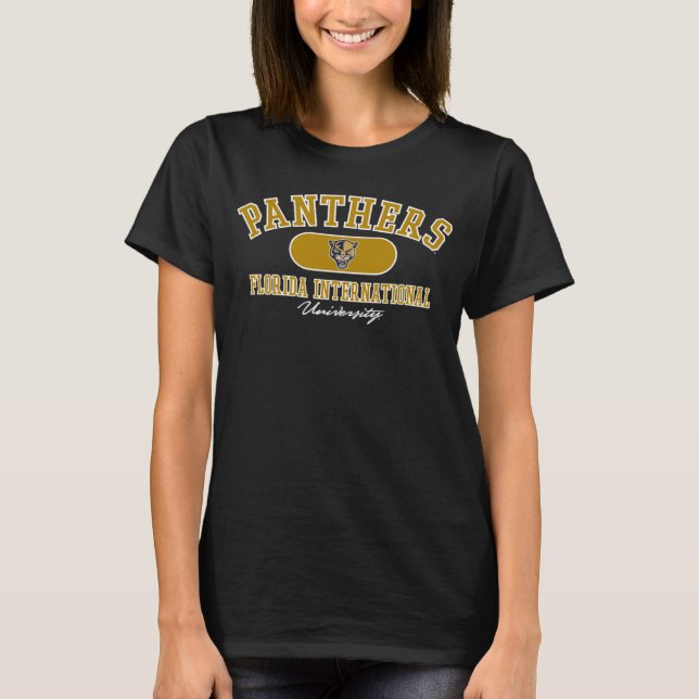 Camiseta Ouro Internacional Flórida Panthers Varsity Marinh (Frente)