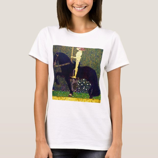Camiseta Ouro Knight, Gustav Klimt (Frente)