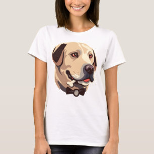 Camiseta Ouro Labrador - Cachorro do Retriever