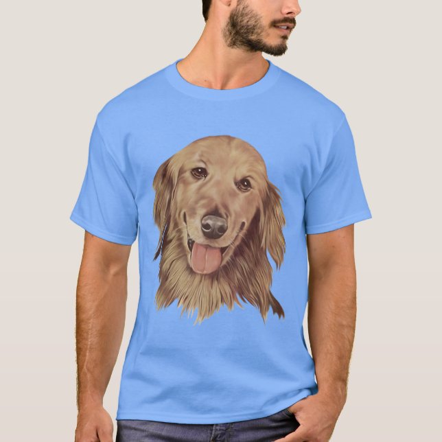 Camiseta Ouro Labrador Retriever (Frente)