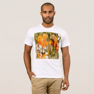 Camiseta Ouro Laranja California - Papoila-acrílica